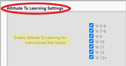 ATL Config Settings