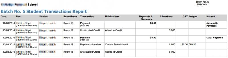 We wanted to show you the transactions report Payments and Discounts