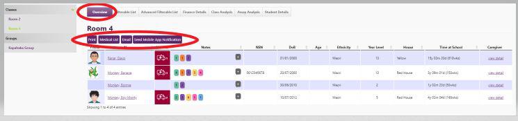 My class overview