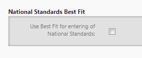 National Standards Best Fit