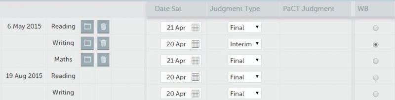 We wanted to show you the interim OTJ results judgment dropdown in Achievement data entry
