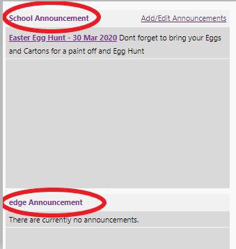 announcements