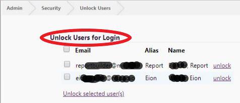 Unlock Users